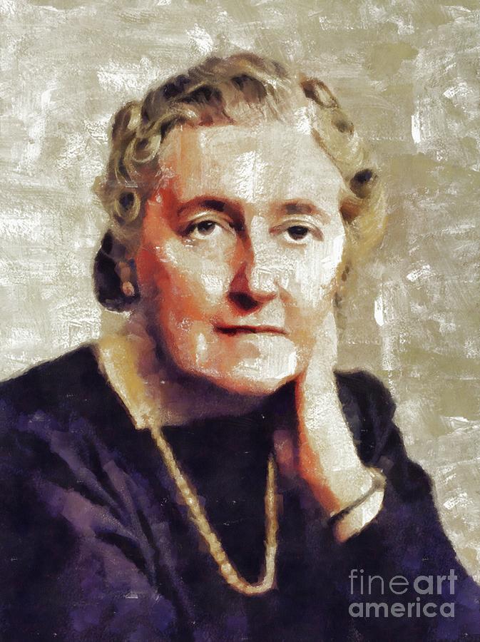 Agatha Christie, Literary Legend Painting