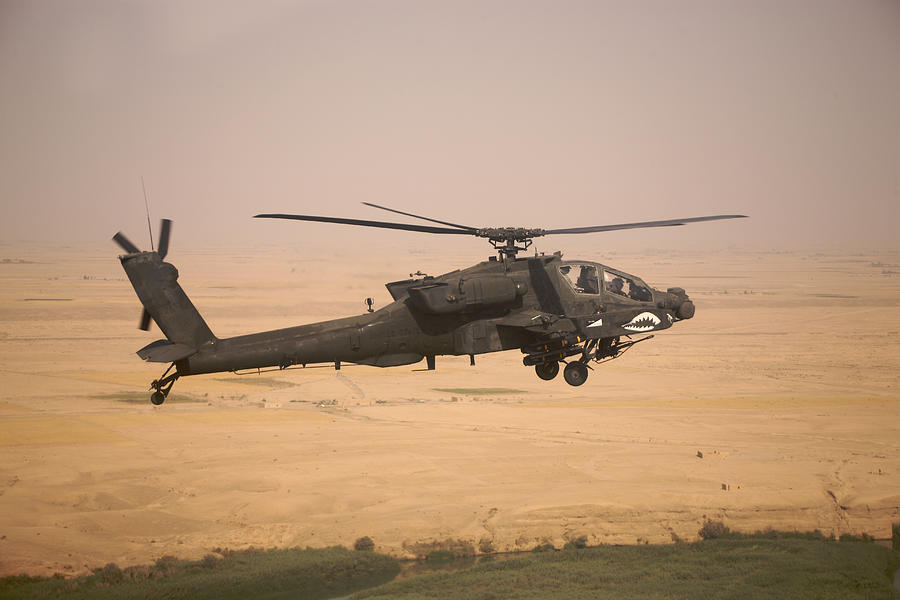 AH-64D Apache Longbow on a mission over Northern Iraq. #1 Photograph by Terry Moore/Stocktrek Images
