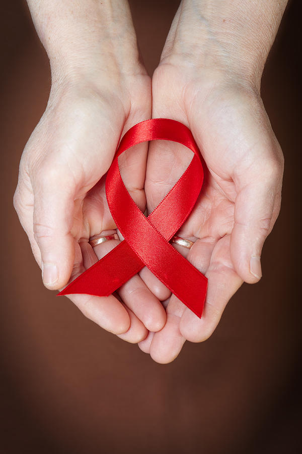 AIDS awareness ribbon #1 Photograph by Delihayat