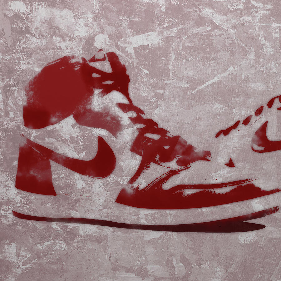 Air Jordan Sneakers Mixed Media by Brian Reaves - Fine Art America