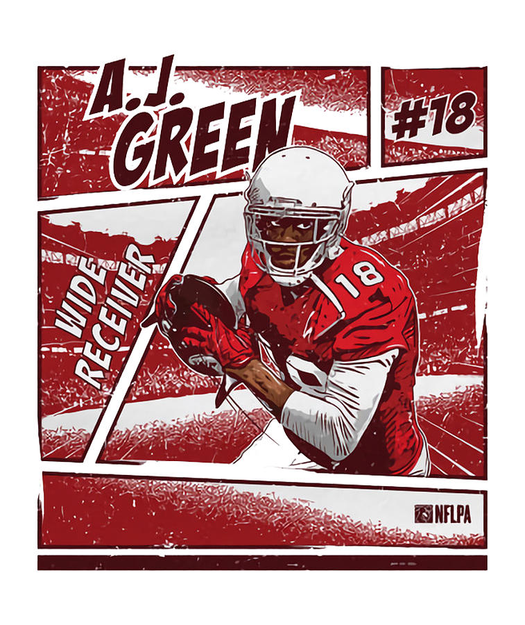 AJ Green Comic Digital Art by Kelvin Kent - Fine Art America