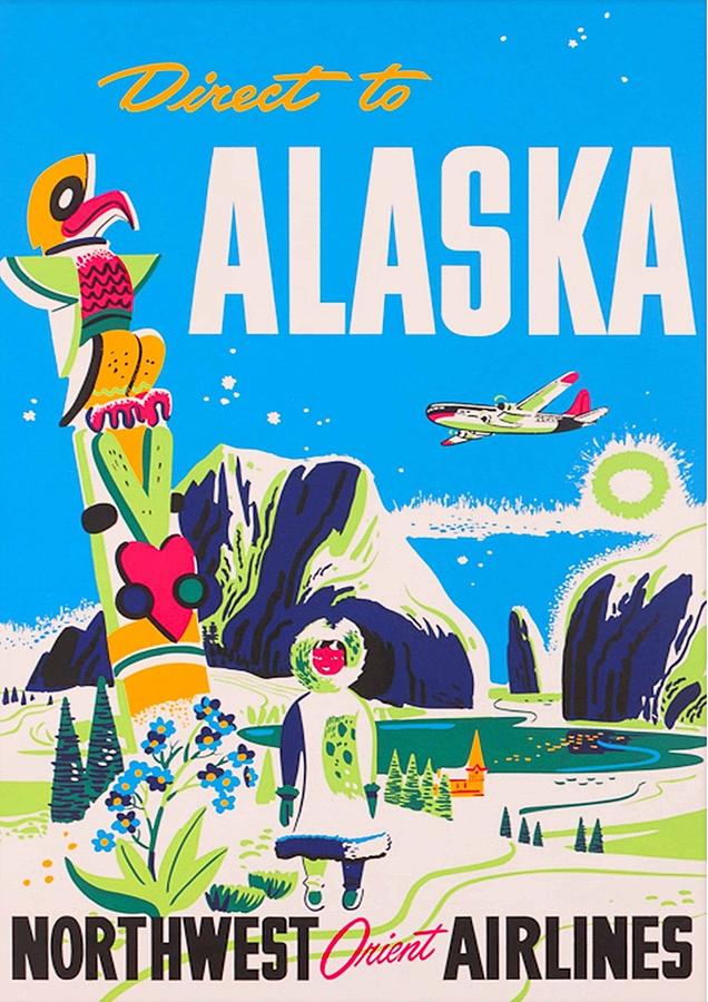 Alaska Drawing by Vintage | Fine Art America