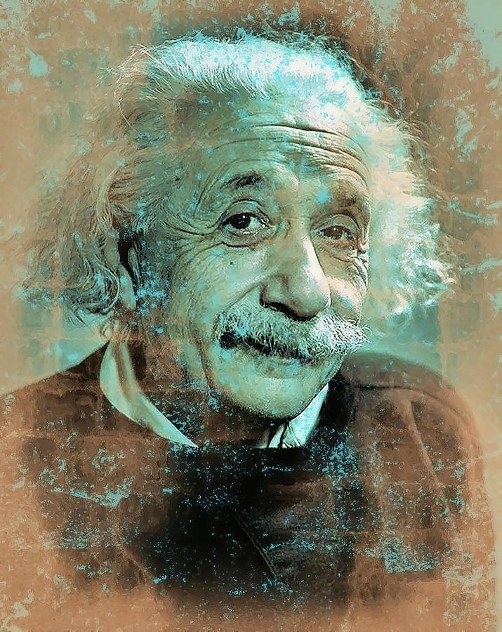 Albert Einstein Digital Art by Bob Smerecki - Fine Art America