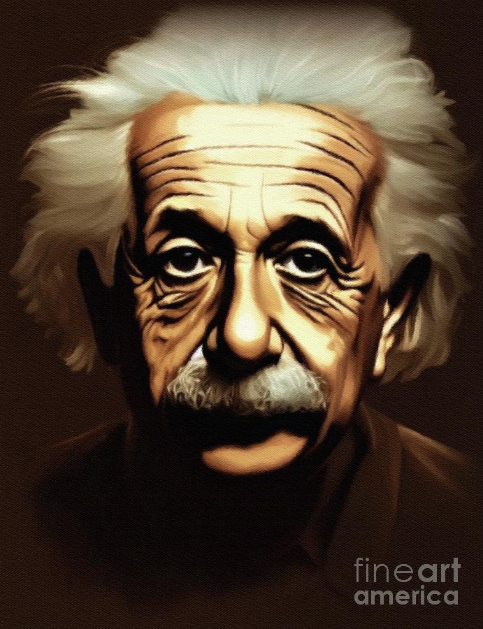 Albert Einstein, Scientist Painting by Raphael Terra - Pixels