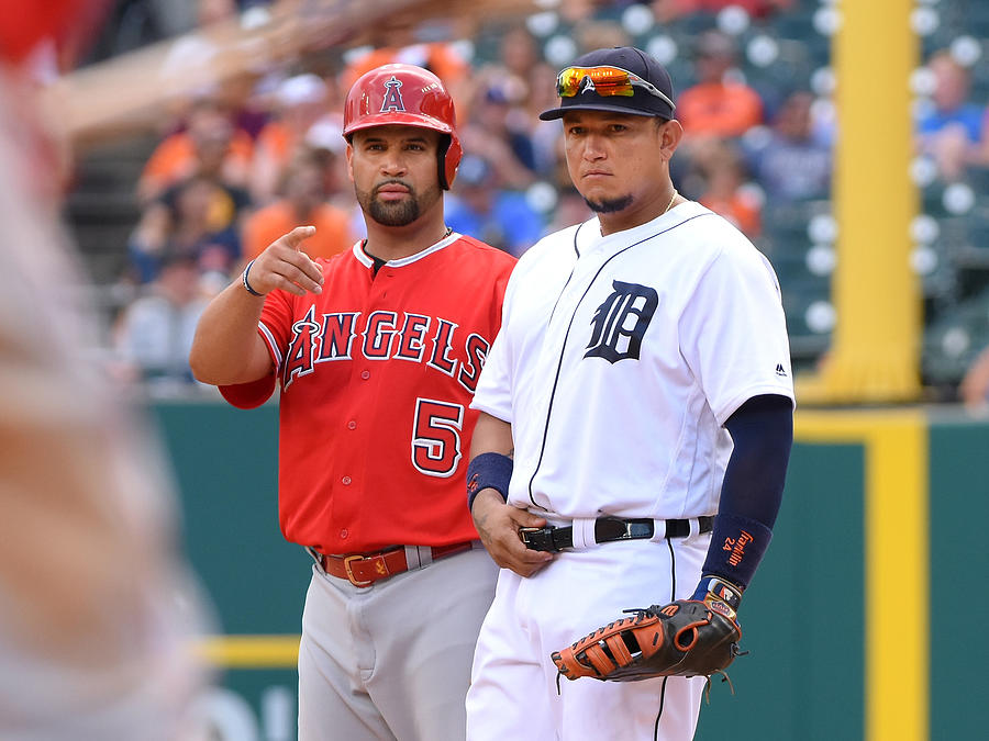 Albert Pujols and Miguel Cabrera #1 Photograph by Mark Cunningham