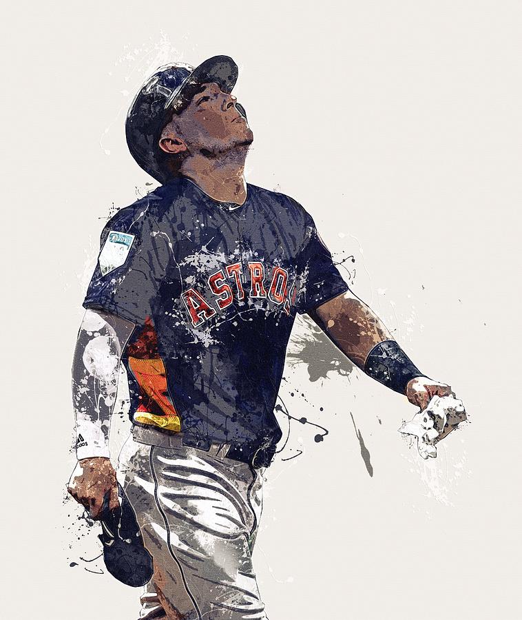 Alex Bregman Digital Art By Jacob Torres 