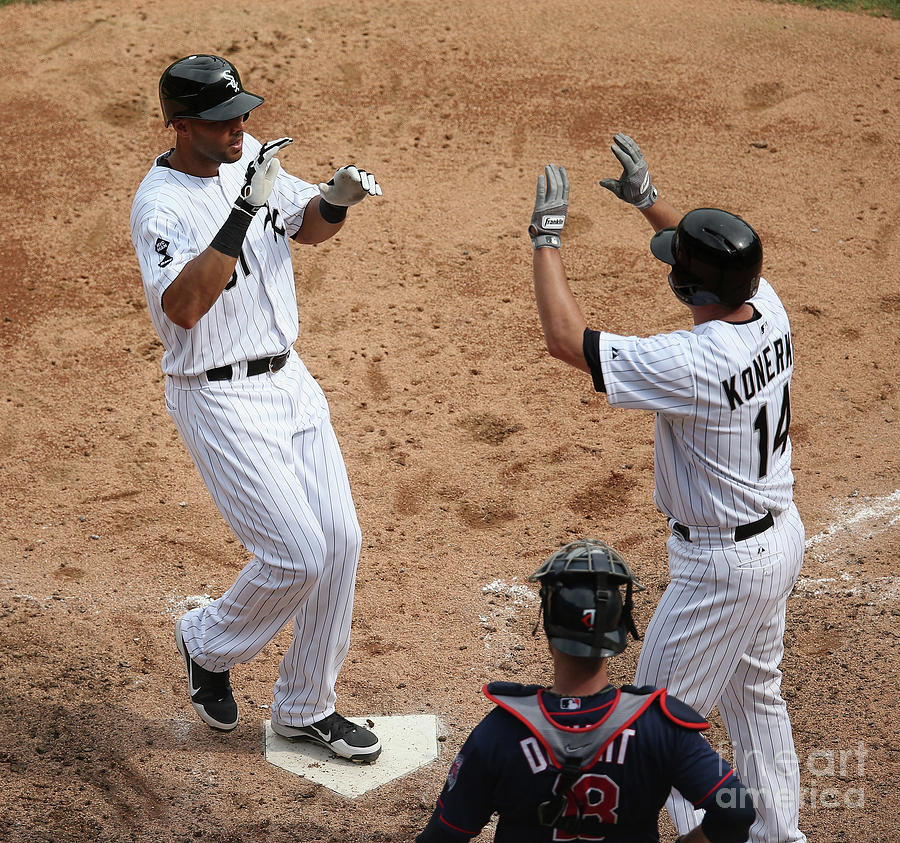 Alex Rios, Paul Konerko, and Ryan Doumit Photograph by Jonathan Daniel Alex Rios, Paul Konerko, and Ryan Doumit Photograph by Jonathan Daniel