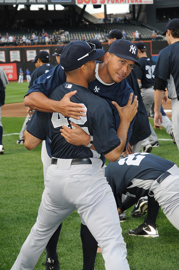 Alex Rodriguez and Mariano Rivera #1 Photograph by Dana Kaplan/Sports Imagery
