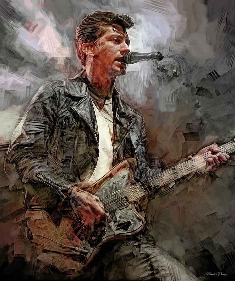 Alex Turner Arctic Monkeys #1 Mixed Media by Mal Bray