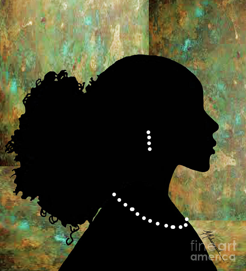 Portrait Painting - All Ladies Have Pearls #1 by Marcella Muhammad
