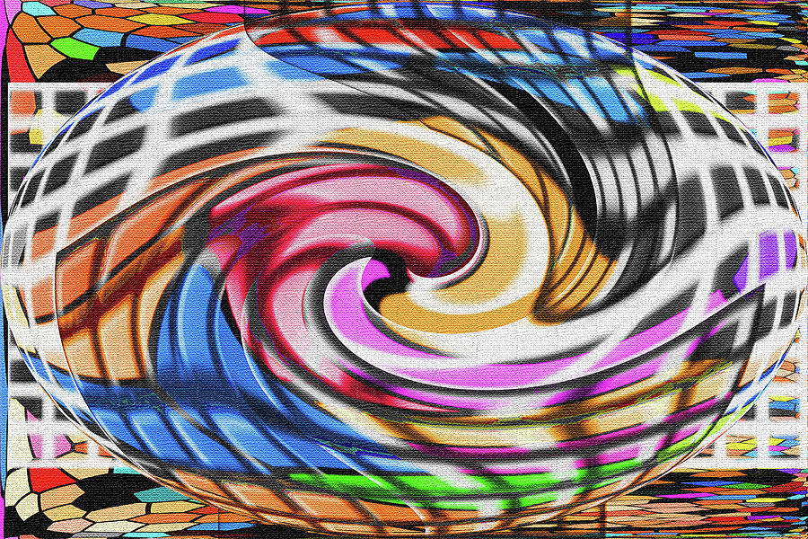 All Rolled Up Abstract  #1 Digital Art by Tom Janca