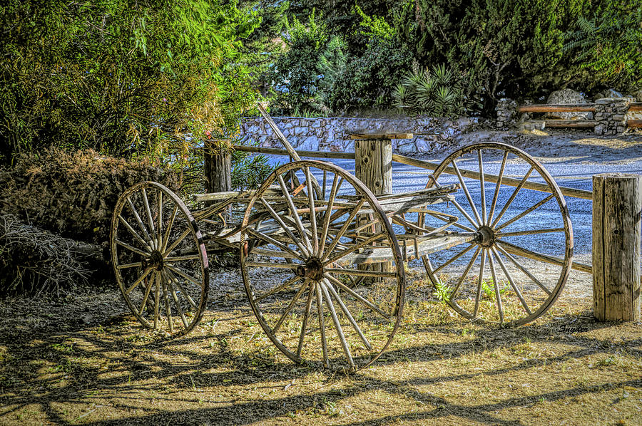 All Thats Left Western Wagon  Photograph by Barbara Snyder