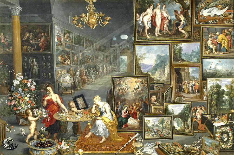 Allegory Of Sight And Smell. Painting