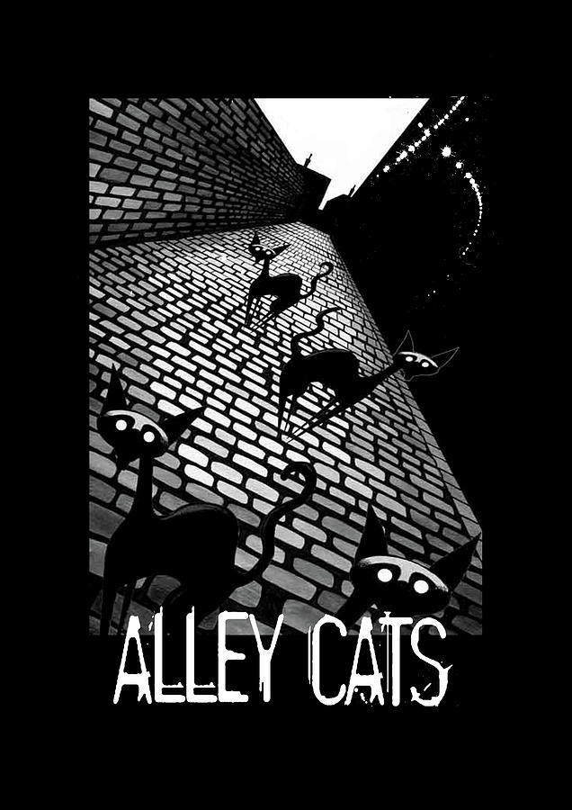 Alley Cats  #2 Drawing by Andrew Hitchen