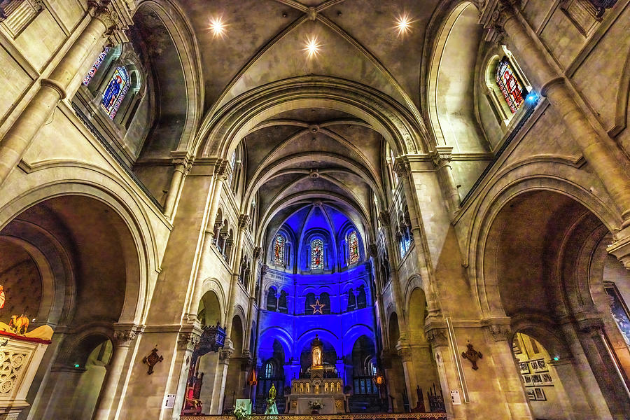 Altar Basilica Cathedral Church Nimes Gard France #1 Photograph by ...