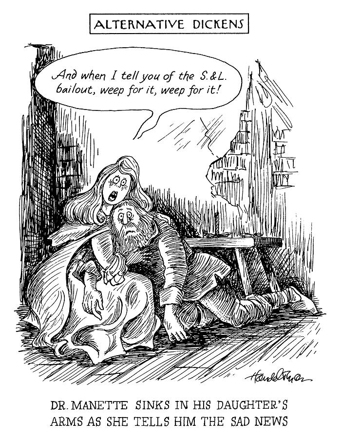Cartoon Drawing - Alternative Dickens #1 by JB Handelsman Cartoon Drawing - Alternative Dickens #1 by JB Handelsman