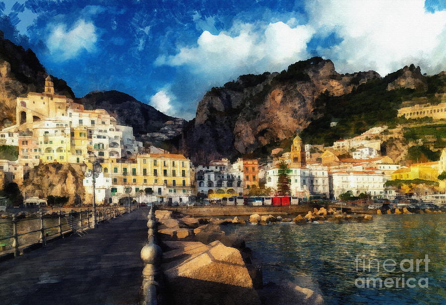 Amalfi Coast #1 Digital Art by Jerzy Czyz