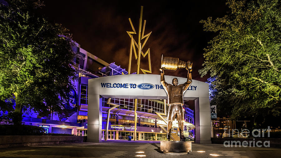 Thunder Alley - Amalie Arena at Night Photograph by Jason Ludwig Photography