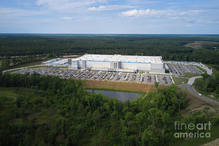 Amazon Fulfillment Center Appling GA Aerial View Photograph by The