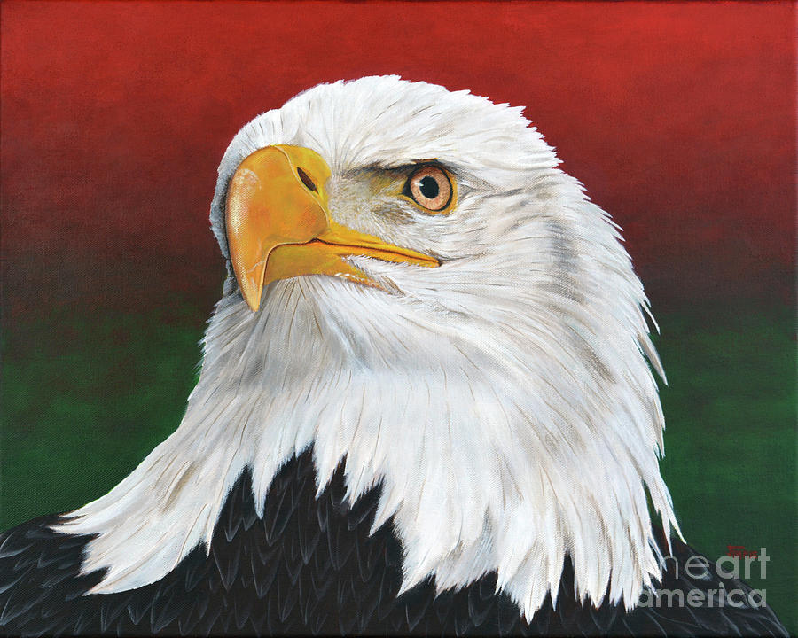 American Eagle #2 Painting by Jimmie Bartlett