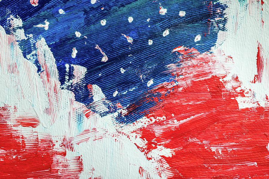 American Flag Abstract Photograph by Amelia Pearn