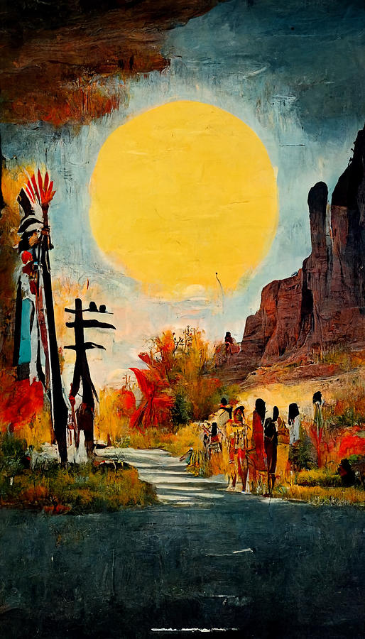 american  indian  summer    oil  painting  Jean  Miche  806a06ab  e401  4a93  96aa  e4daa80ec5ad by Painting