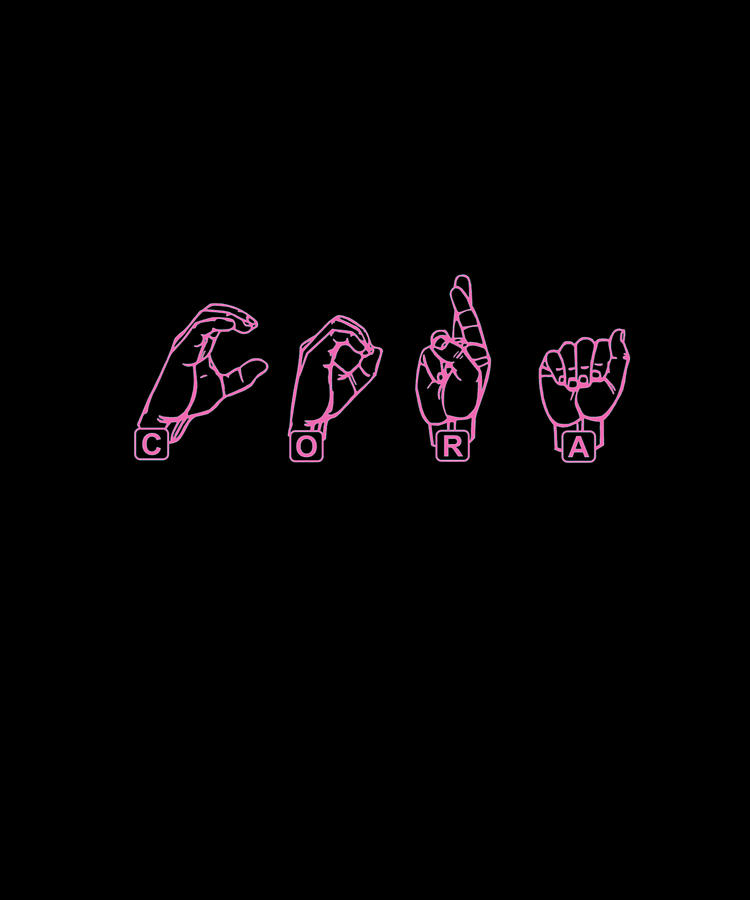 American sign language Luna name gift hand signs #1 Digital Art by ...