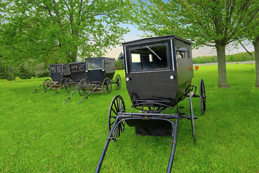 Amish Buggies- Northern Indiana Photograph by William Reagan - Fine Art ...