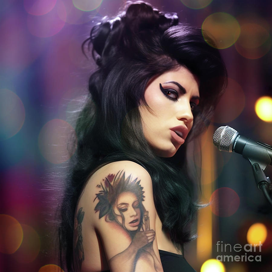 Amy Winehouse Digital Art - Amy Winehouse 2 by Mark Ashkenazi
