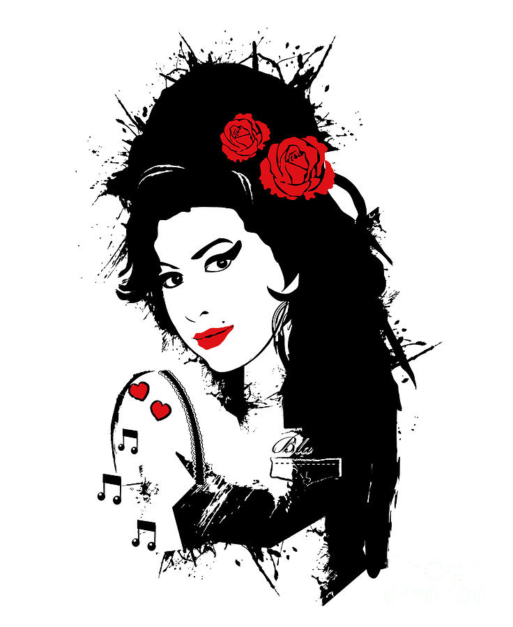 Amy Winehouse Digital Art by My Banksy