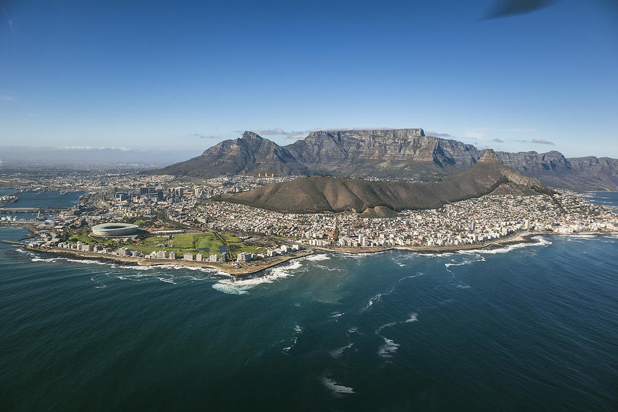 An Aerial view of Cape Town #1 Photograph by Christopher Loh