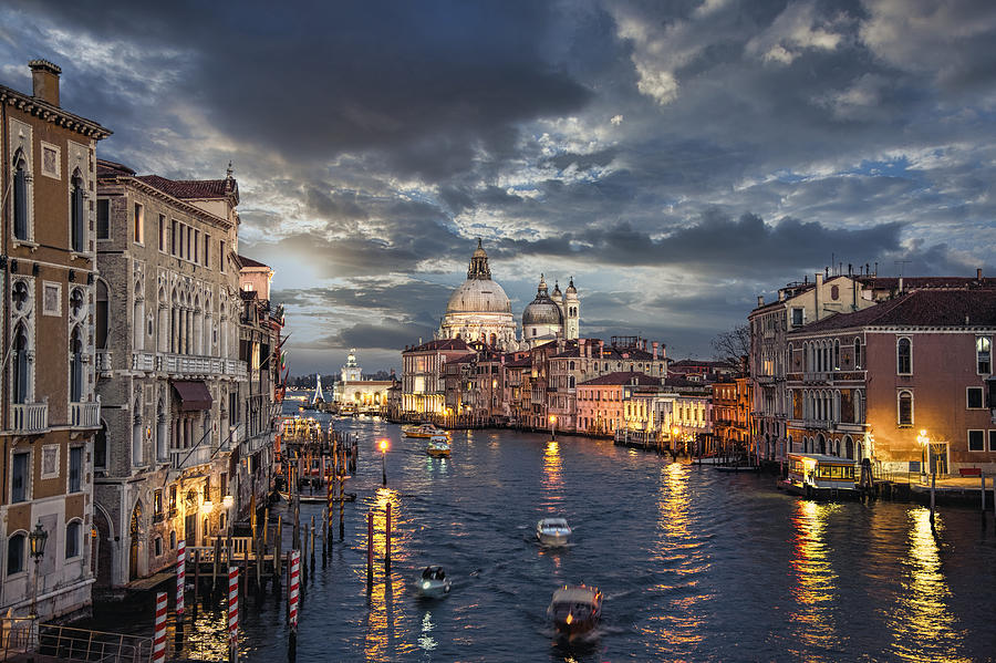 Dawn on the Grand Canal Photograph by Claude LeTien - Pixels