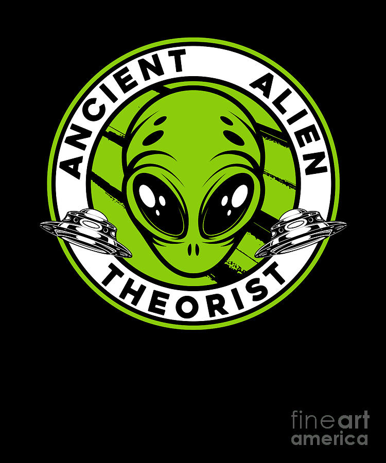 Ancient Alien Theorist Ufo Conspiracy Extraterrestrial Alien Digital