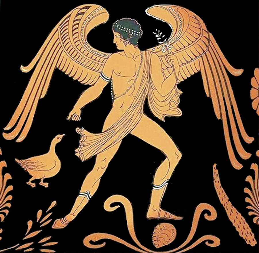 Ancient Greek Winged Figure #2 Painting by Unknown