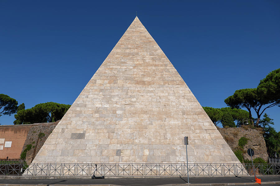 Ancient Pyramid of Cestius in Rome Photograph by Artur Bogacki - Fine ...