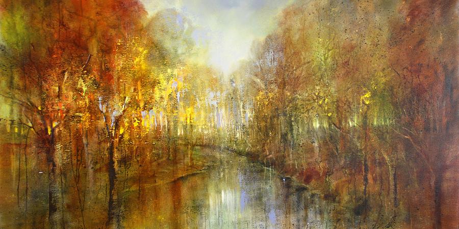 And the forests will echo with laughter_ #1 Painting by Annette Schmucker