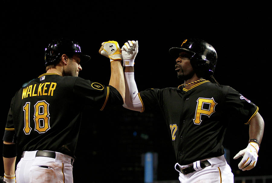 Andrew Mccutchen and Neil Walker Photograph by Justin K. Aller