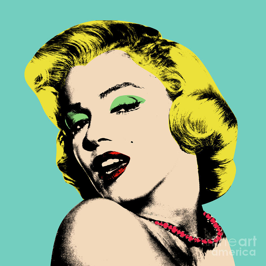 Marilyn Monroe Digital Art - Andy Warhol #1 by Mark Ashkenazi