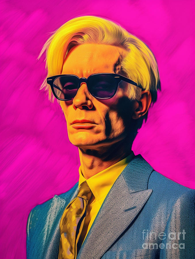 Andy  Warhol    Surreal  Cinematic  Minimalistic  By Asar Studios Painting