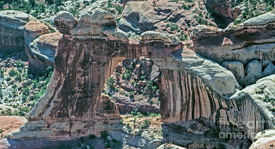 Angel Arch in Canyonlands National Park Aerial #1 Photograph by David Oppenheimer