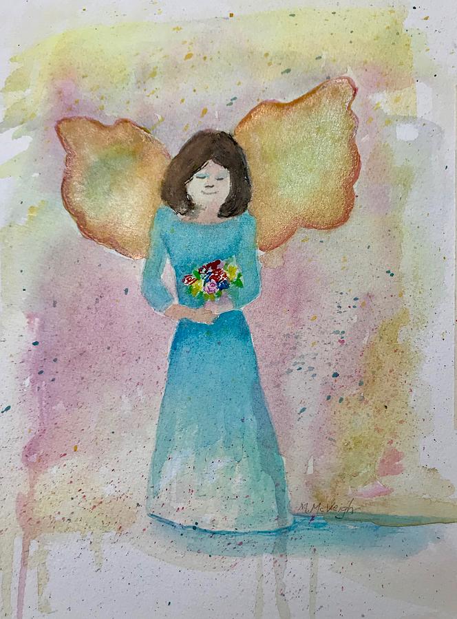 Angel #1 Painting by Marita McVeigh - Fine Art America