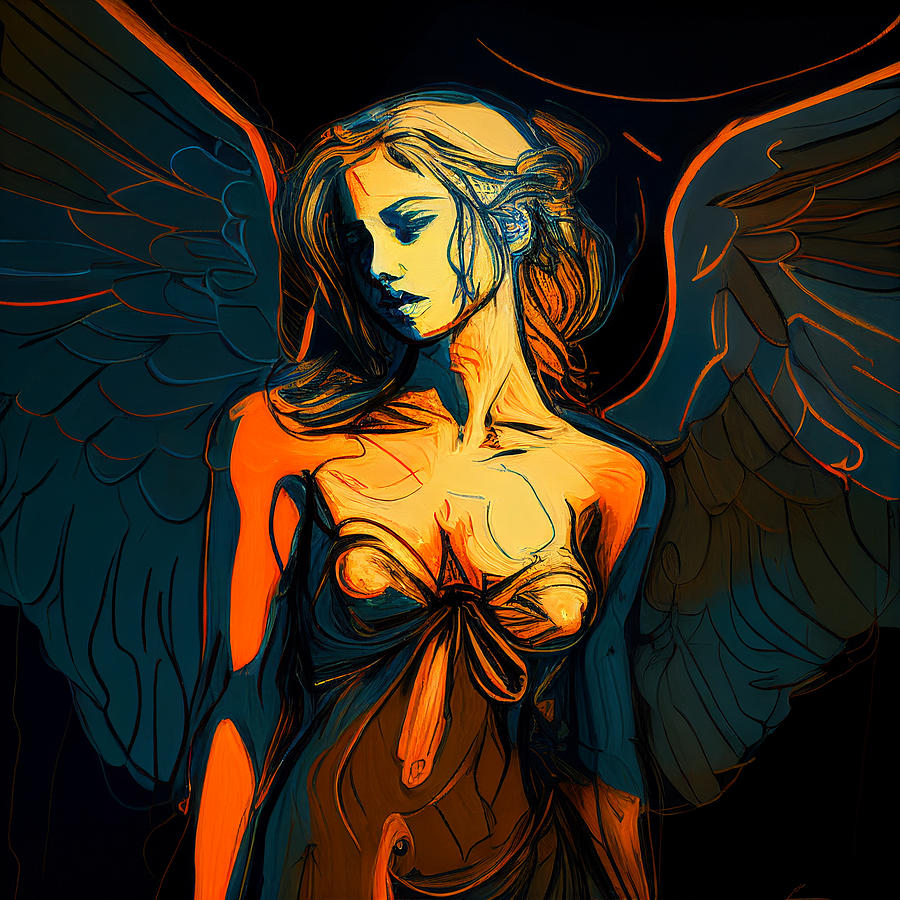 Angel Digital Art - Angel No.3 #1 by My Head Cinema