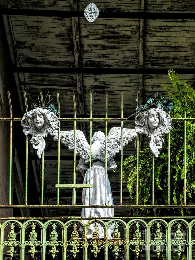Angel On The Balcony #1 Photograph by Frances Ann Hattier