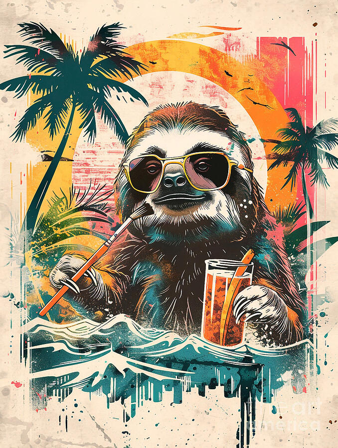 Animal Image Of Sloth Wild Animal Drawing