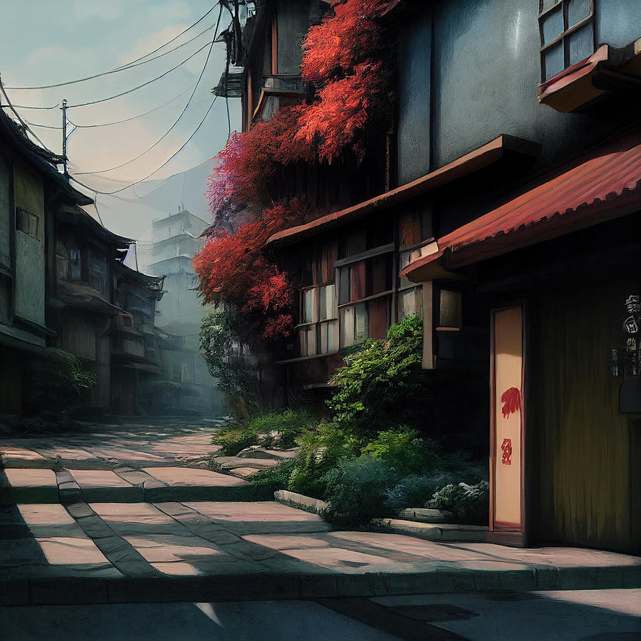 Animation Concept Art Studio Ghibli Style James Jean Amazing Alleyway ...