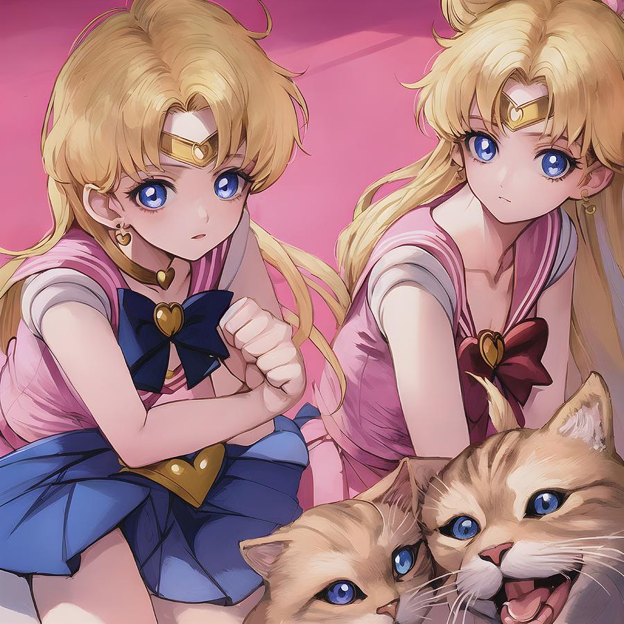 Anime Girls, Sailor Moon, Anime, Fantasy Art, Women, Long Hair, Blonde