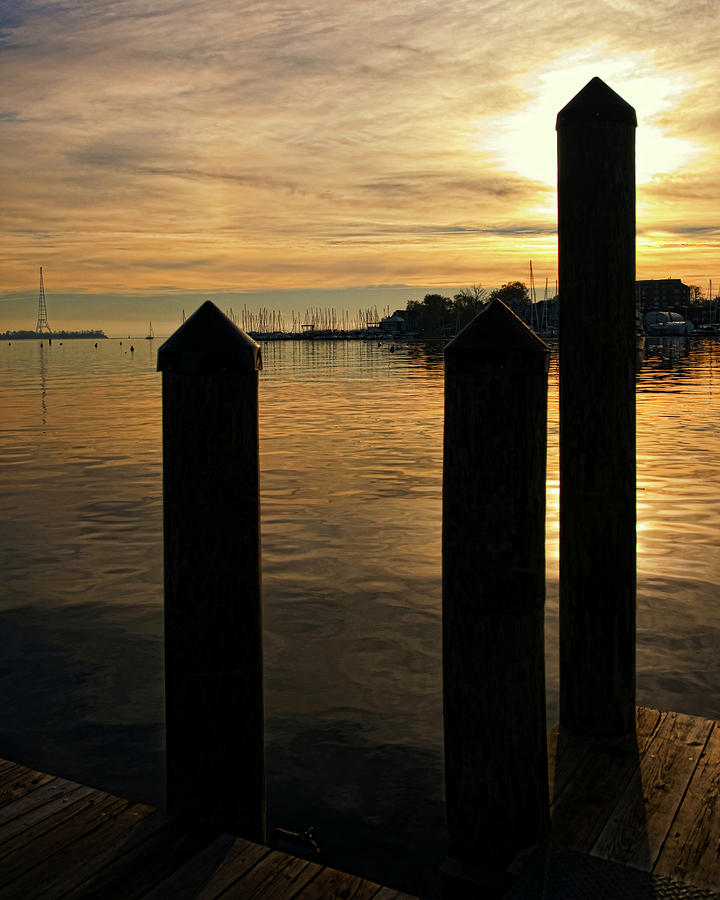 Annapolis Harbor Sunset Photograph by Richard Macquade