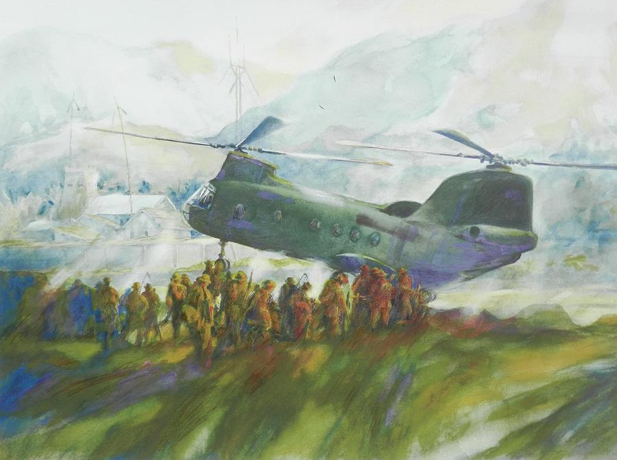 Special Forces Painting - Another Day, Another Place #1 by Virgil Carter