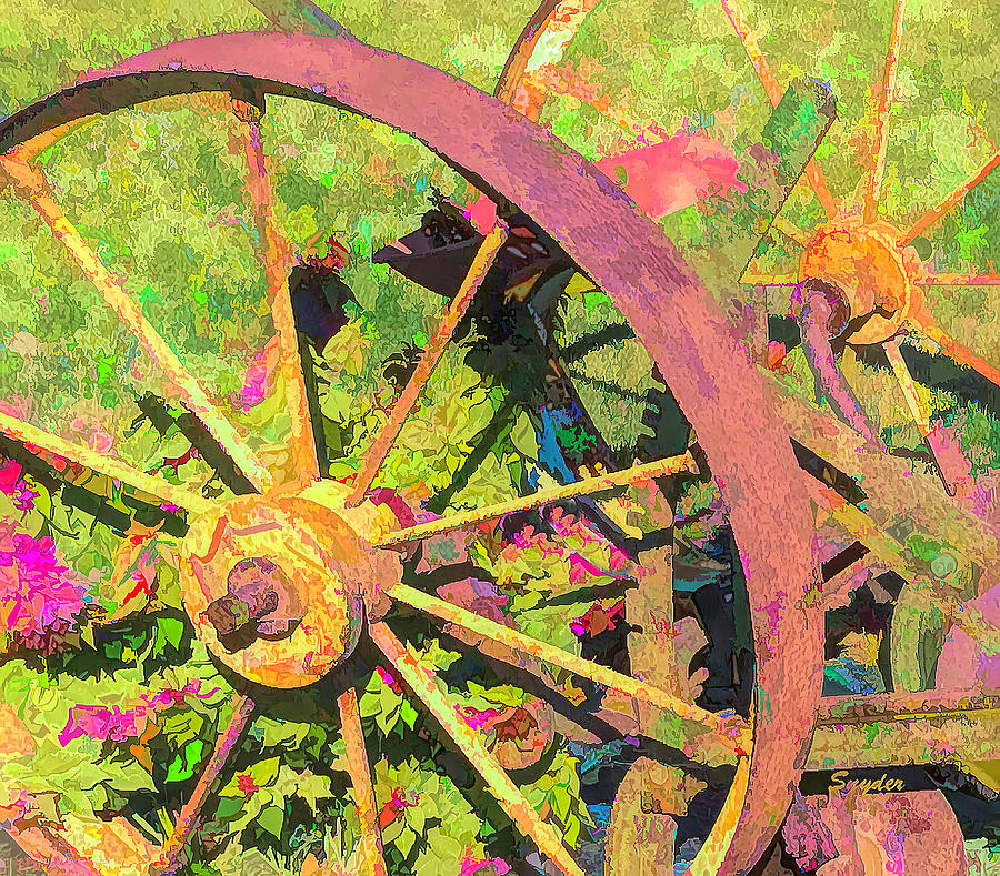 Antique Plow Lawn Art #1 Photograph by Barbara Snyder