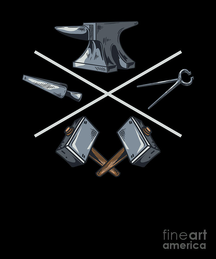 Anvil Hobby Legend Professional Blacksmith Digital Art by